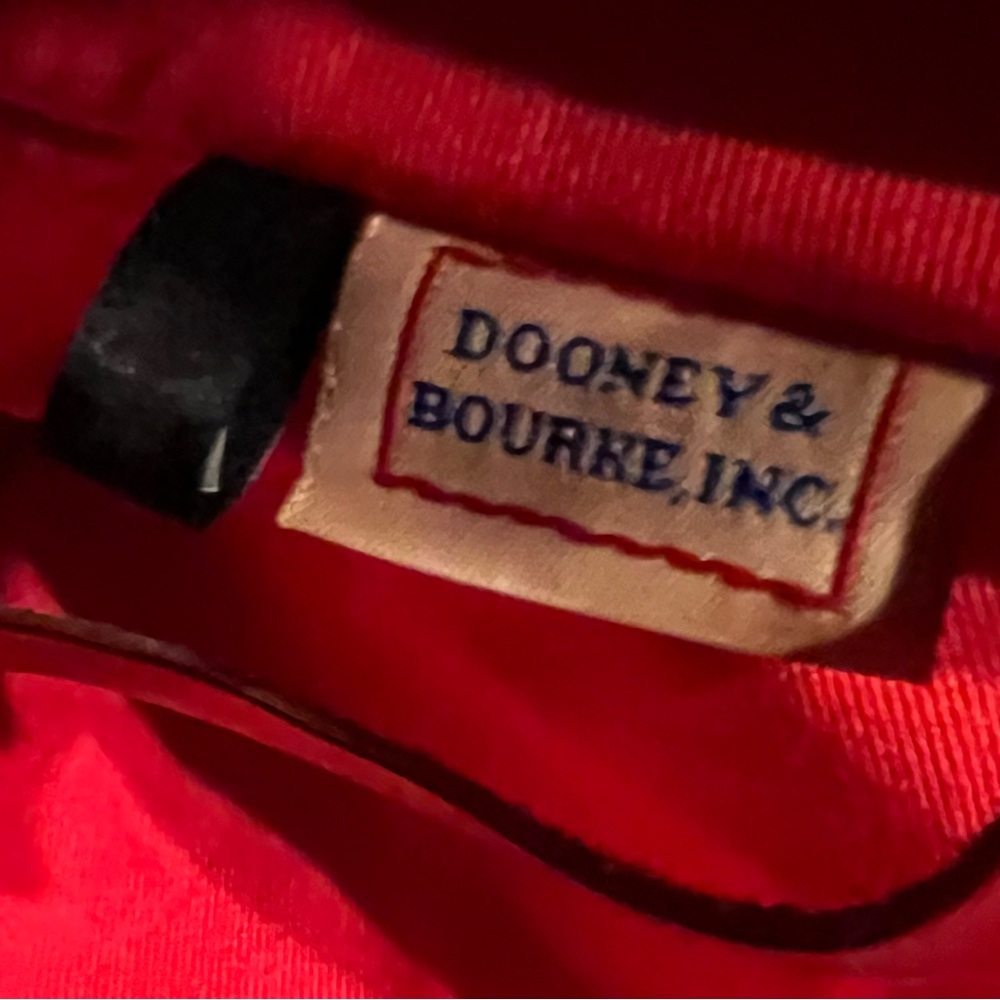 Dooney & Bourke Red Trim Zebra Print Satchel - Picture 9 of 11